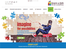 Tablet Screenshot of grantagiftfoundation.org